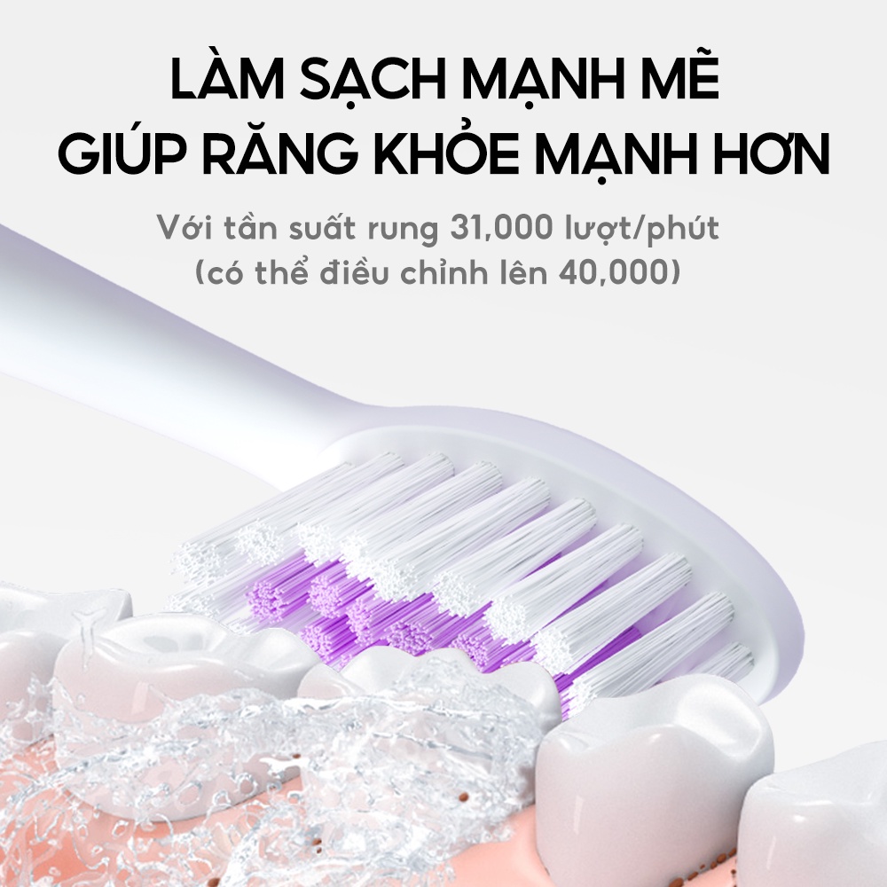 Bàn chải điện Sonic Seago SG-986 - Bảo hành 12 tháng - Hàng chính hãng