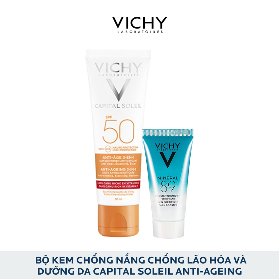 Bộ Kem Chống Nắng Chống Lão Hóa Và Dưỡng Da Vichy Capital Soleil Anti-Ageing