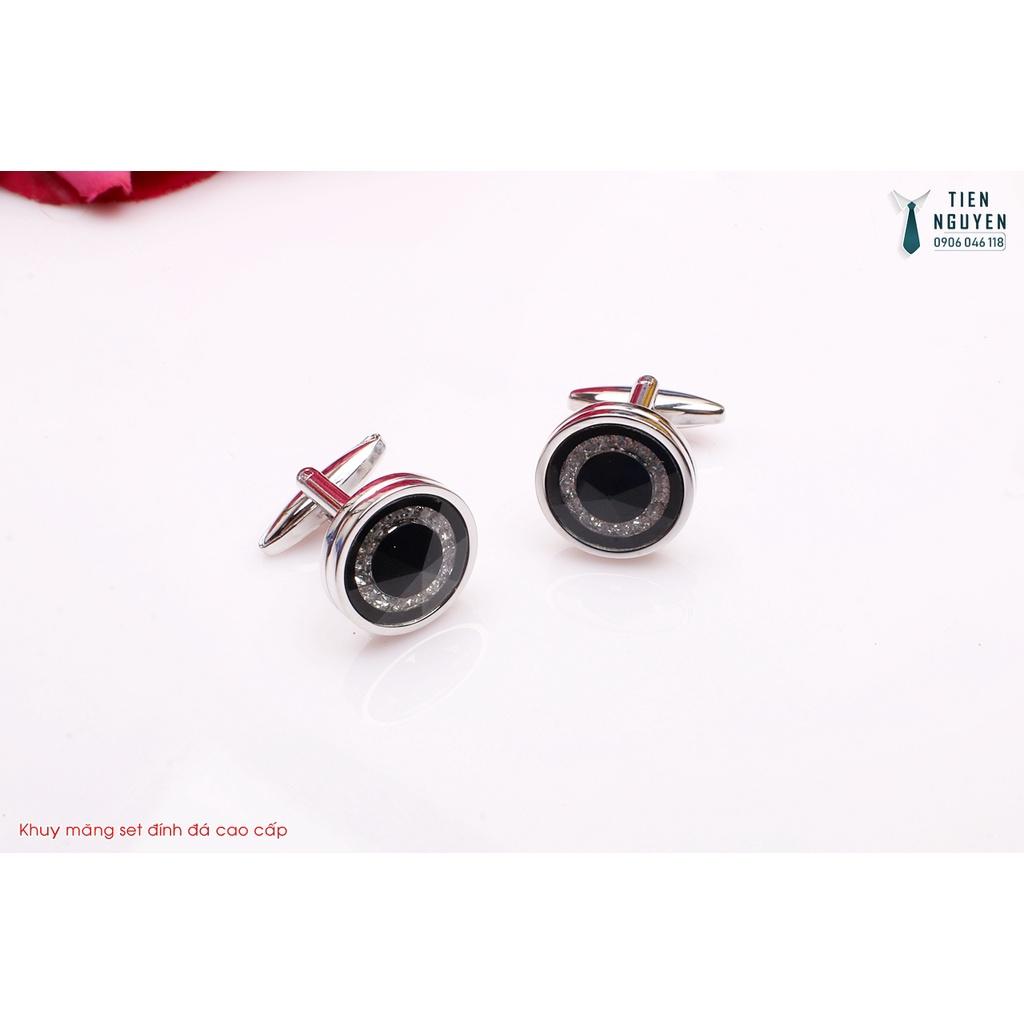 Khuy măng sét - Cufflinks đính đá cao cấp