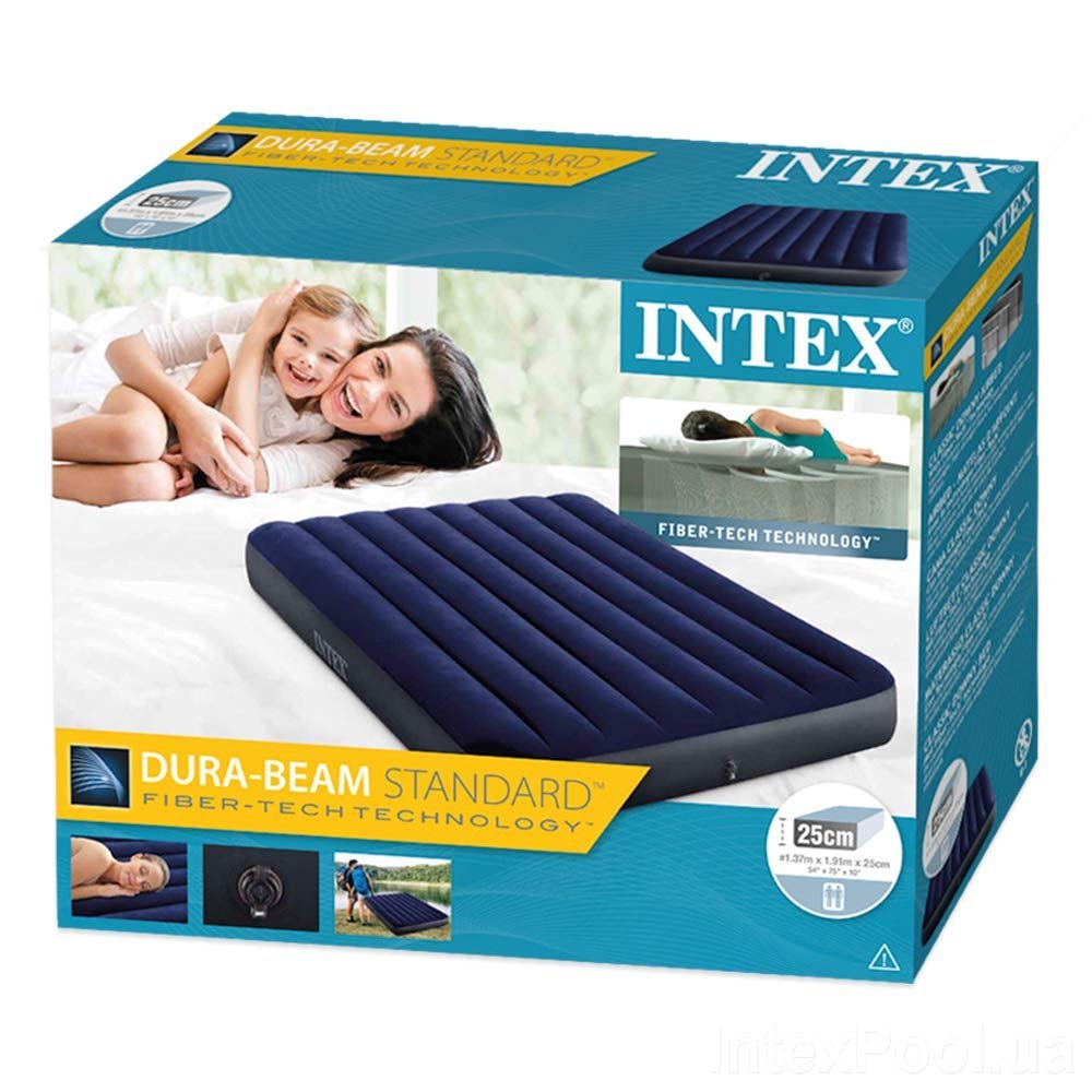 Đệm hơi đôi công nghệ mới 1m37 Intex 64758 (Kèm bơm điện hút xả 2 chiều)