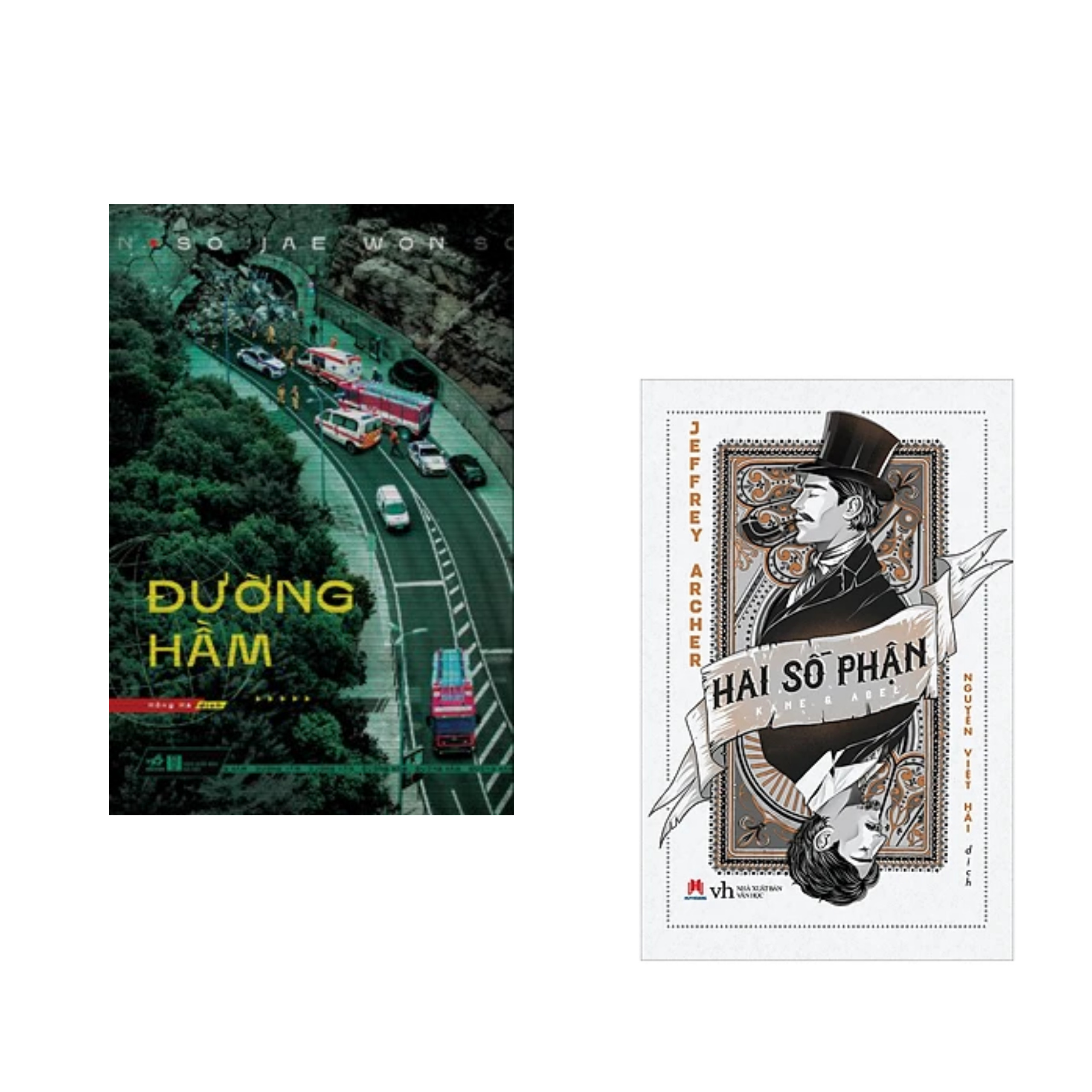 Combo 2 cuốn Tiểu Thuyết Hấp Dẫn: Hai Số Phận  Đường Hầm / Tặng Kèm Bookmark Mới