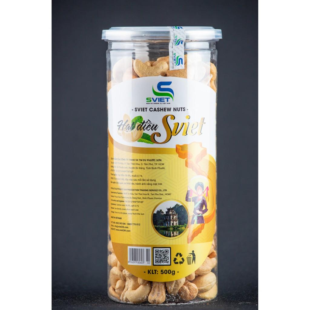 500g Hạt điều Rang muối nhân trắng đạt chuẩn xuất khẩu 2020, SVIET sản xuất tại Bình Phước