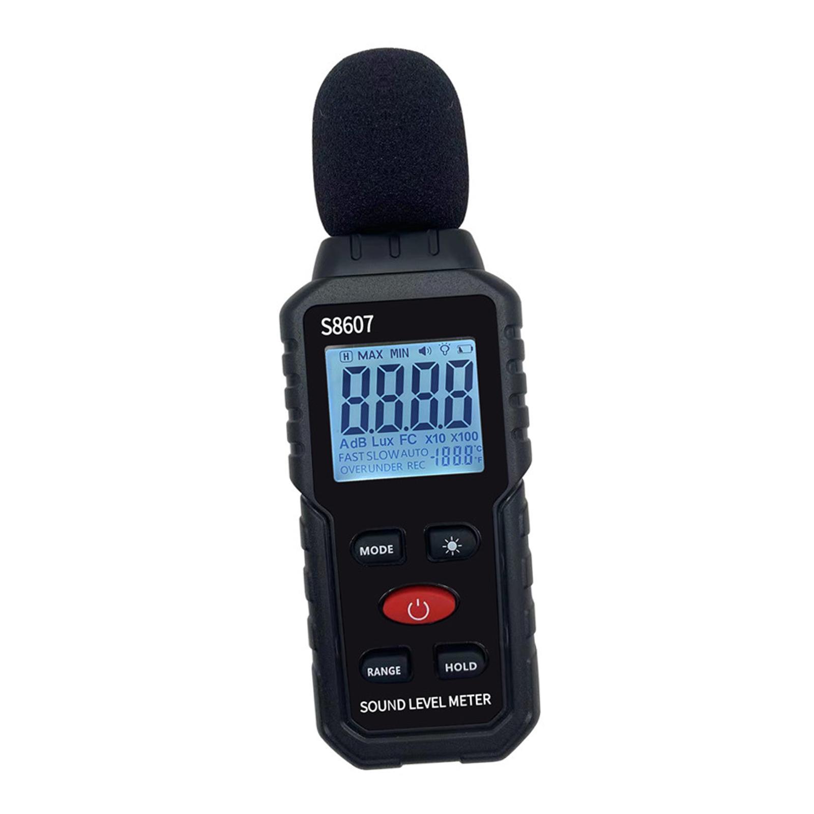 Professional Decibel Meter, Digital Sound Level Meter with Backlight Display High Accuracy