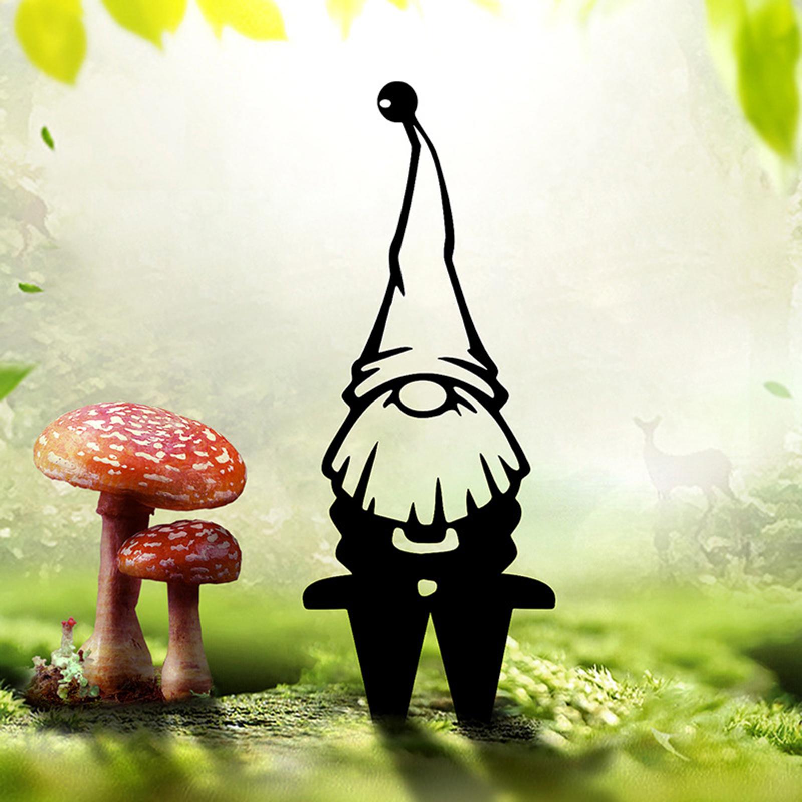 Ground Plug Home Branch Gnomes Plug-in Silhouette Outdoor Decor