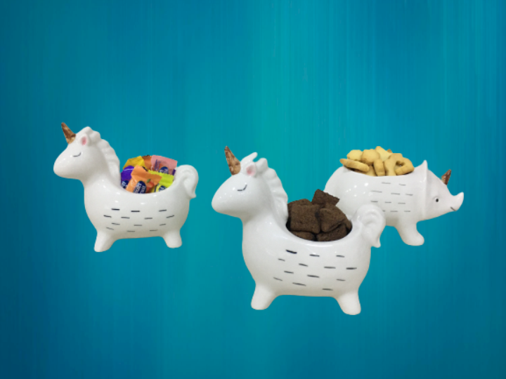 Ly sứ trang trí hình Kỳ lân