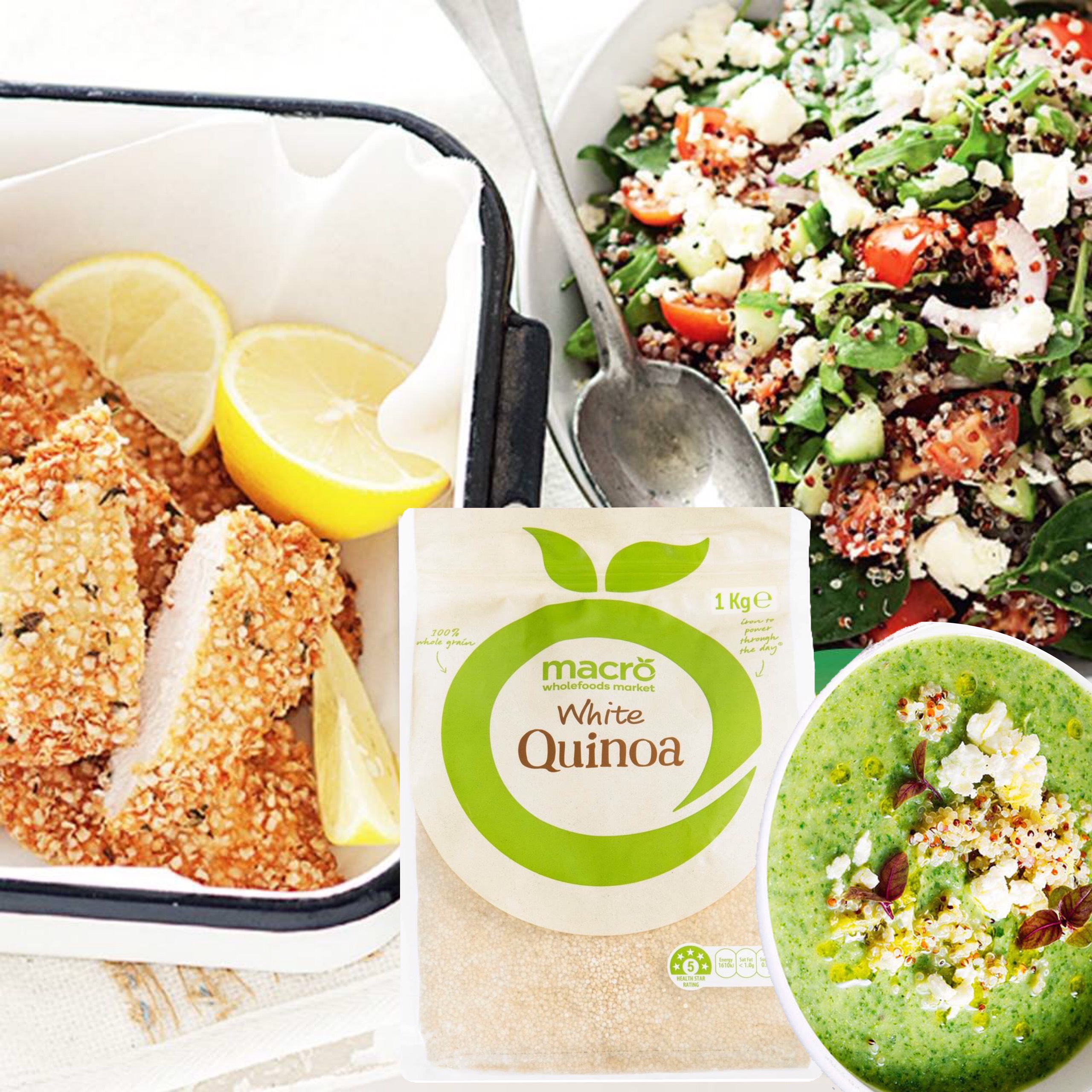 Hạt Quinoa Macro White Quinoa Úc giàu dinh dưỡng giúp giảm cholesterol, kiểm soát đường huyết, tốt cho tim mạch - QuaTangMe Extaste