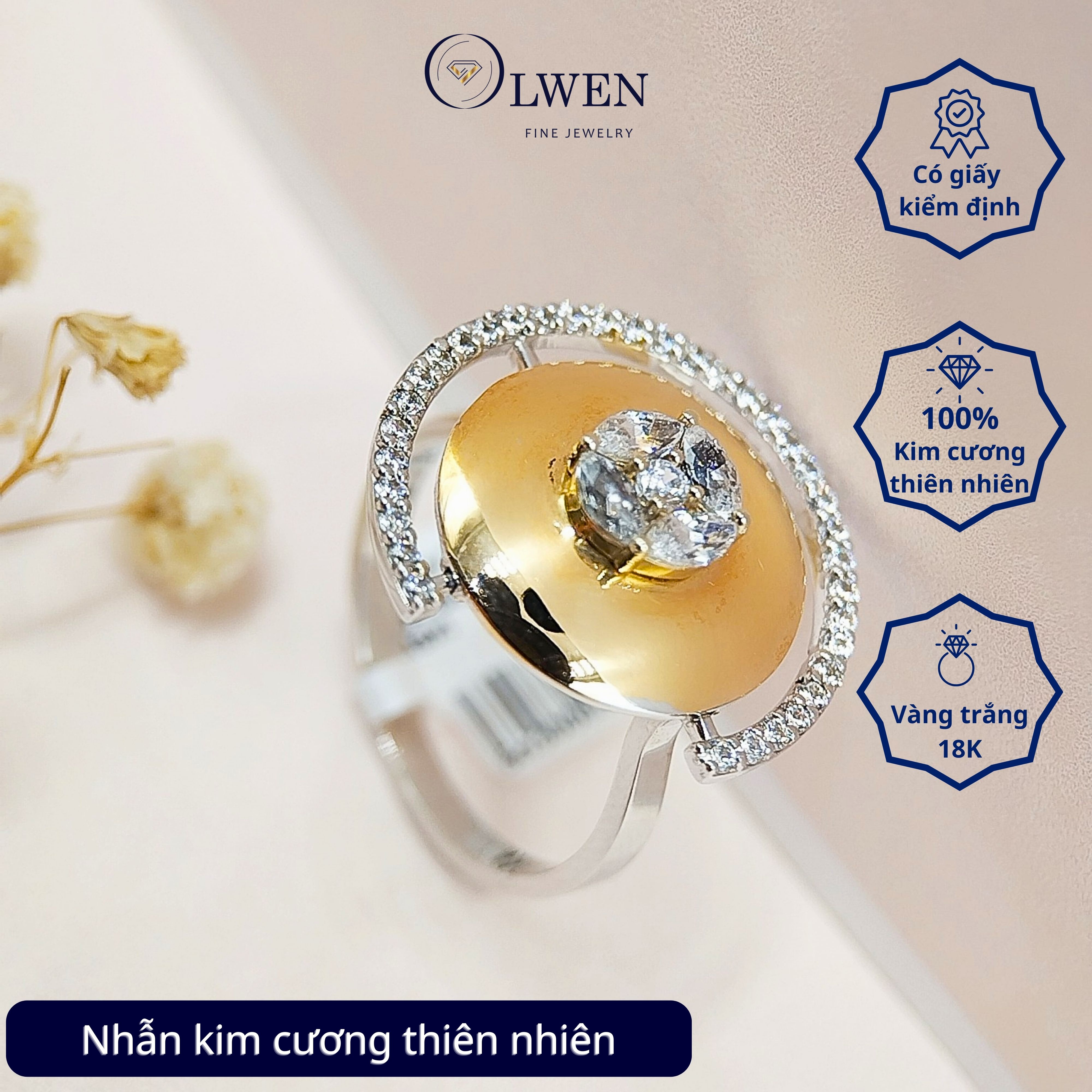 Nhẫn HK 18K HK Olwen HA-SJ000001