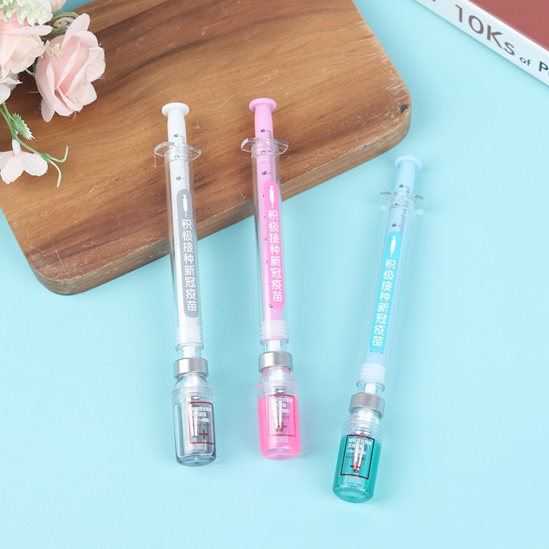 Combo 2 Bút Gel Bơm Tiêm Cute- Giao Màu Ngẫu Nhiên