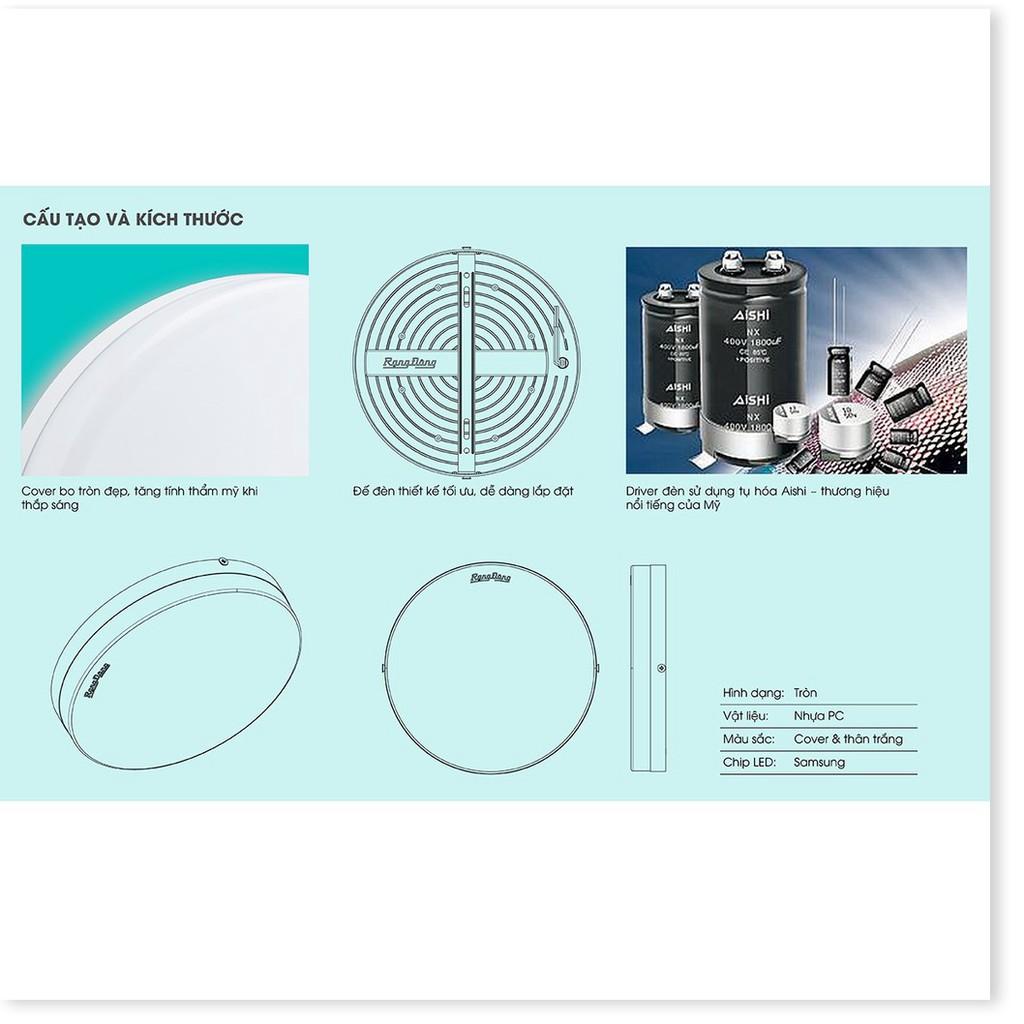 Đèn LED Ốp trần đổi màu 22W Rạng Đông LN12 ĐM 220/22W