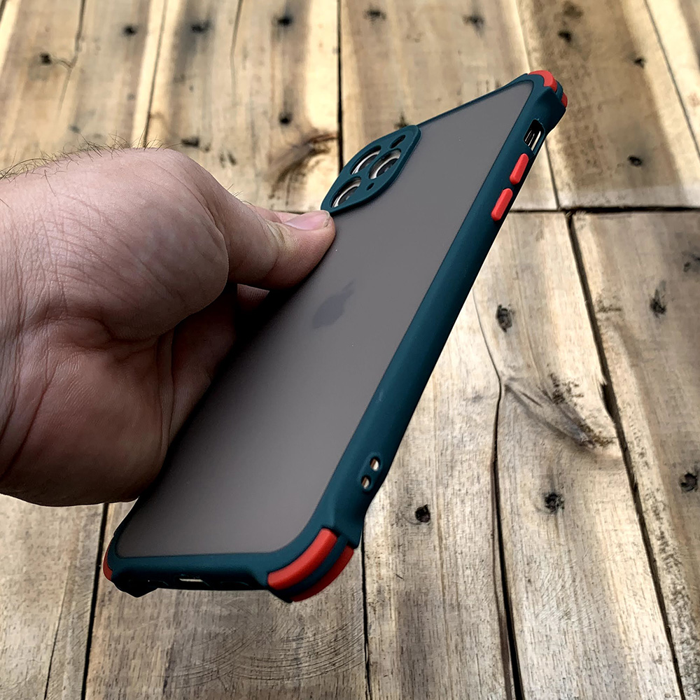 Ốp lưng chống sốc toàn phần dành cho iPhone 11 Pro Max - Màu xanh lá đậm