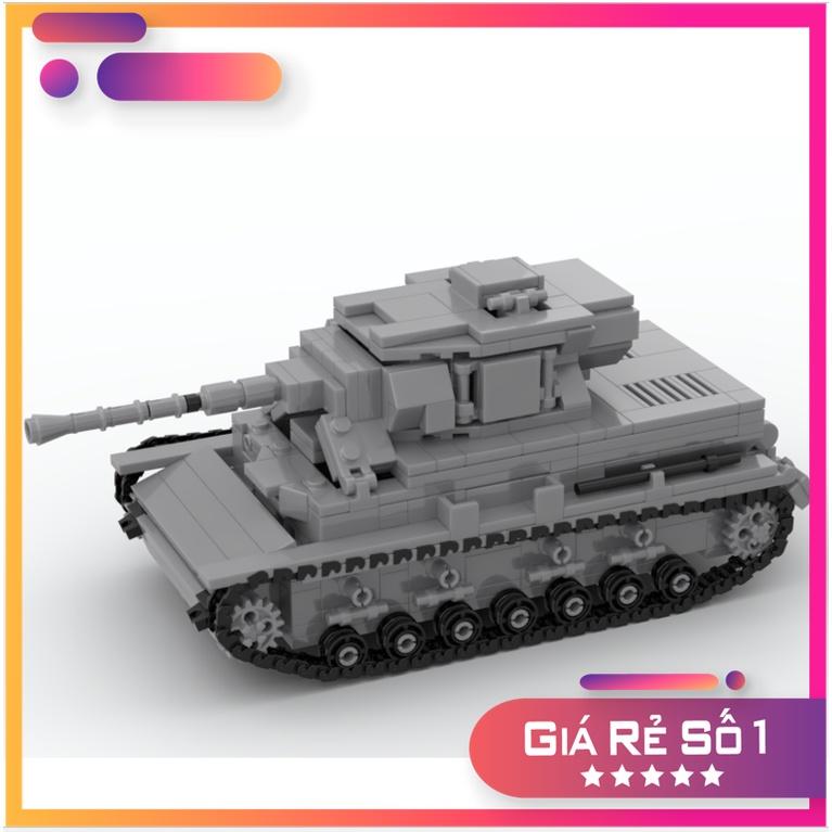 Đồ chơi lắp ráp Moc xe tank Panzer VI ausf