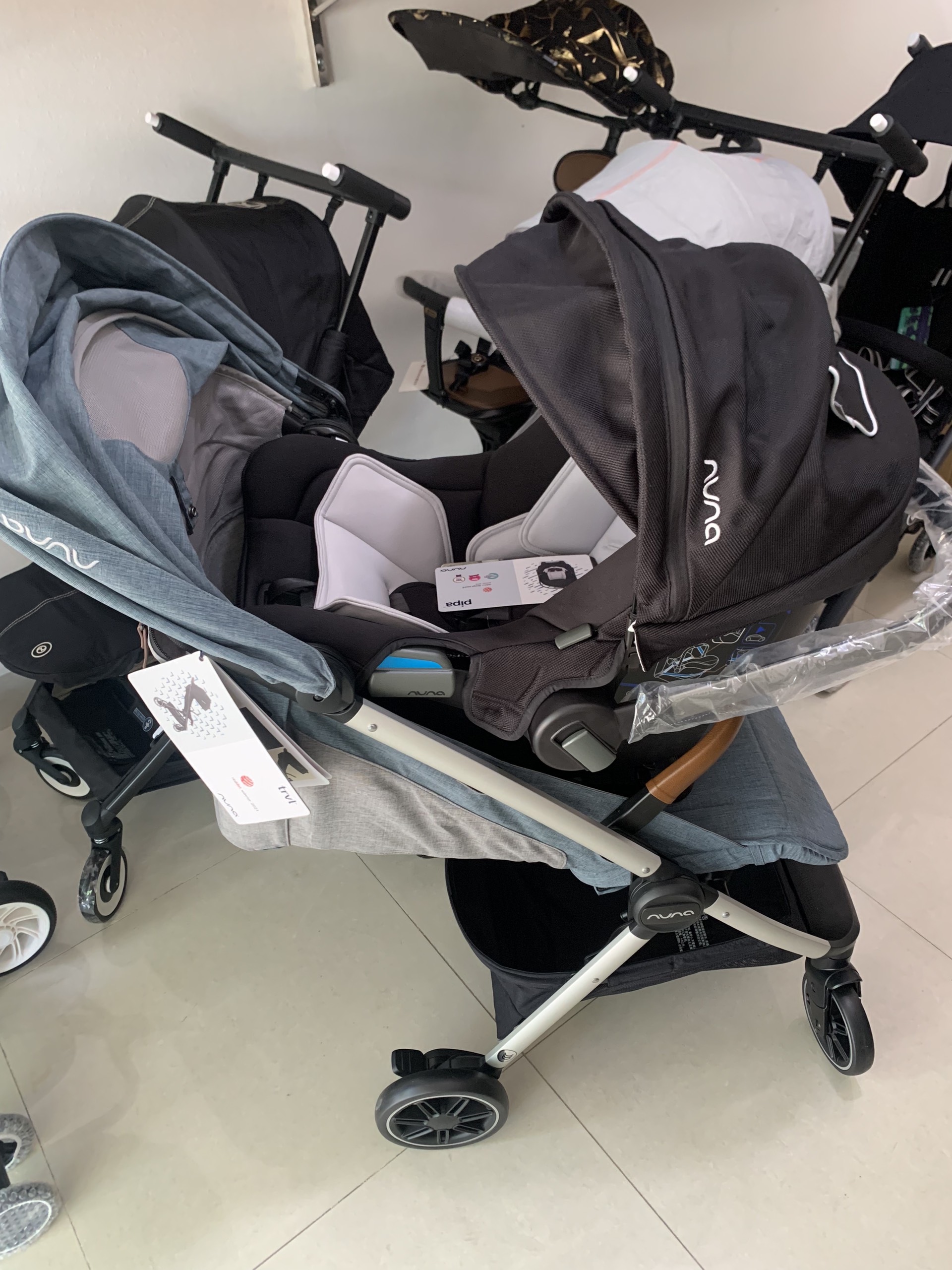 Car Seat Nuna PiPa Color Night Ghế ngồi ô tô có thể ghép với xe đẩy Cybex , Babyzen , GB Pockit