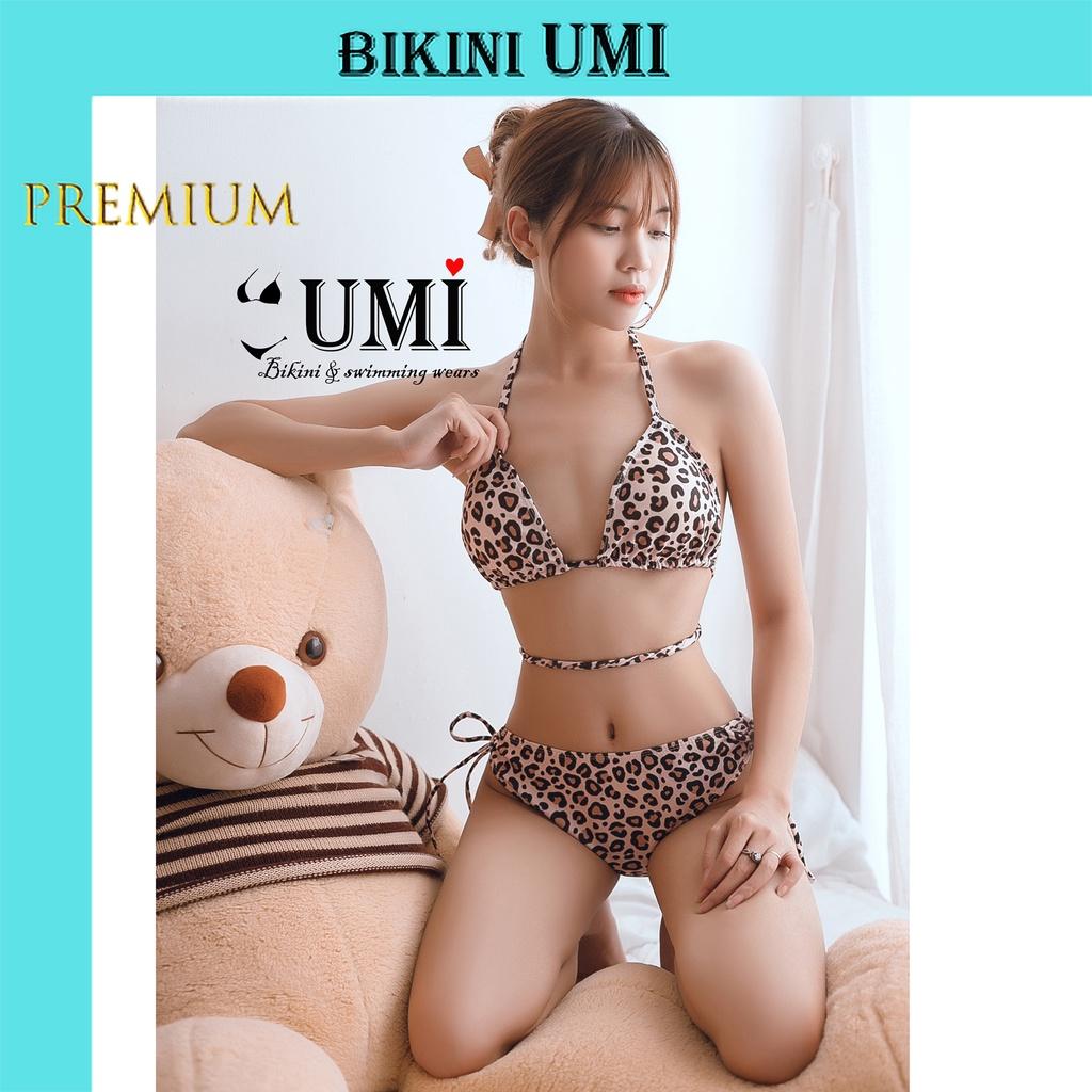 BIKINI 2 MẢNH TAM GIÁC DA BEO NHIỀU MÀU SẮC BIKINI UMI