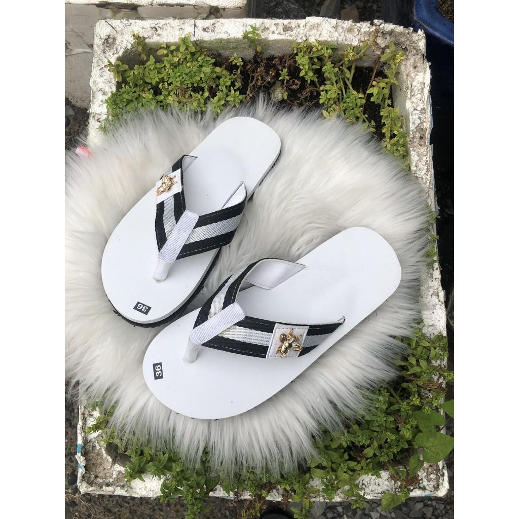 sandal đồng nai dép kẹp nam ( đế trắng quai kẹp dù trắng đen ) size từ 37 nam đến 44 nam đủ size đủ màu ib chọn