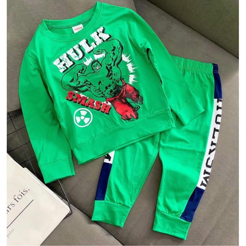 BỘ DÀI BÉ TRAI THUN COTTON IN 3D