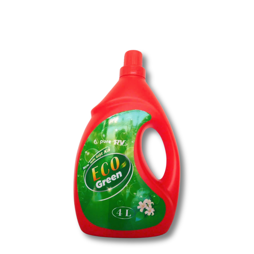 Nước Giặt Xả Sinh Học Thiên Nhiên Eco Green - Giặt Sạch Tự Nhiên - Lưu Hương Thơm Cả Ngày - CAN 4L