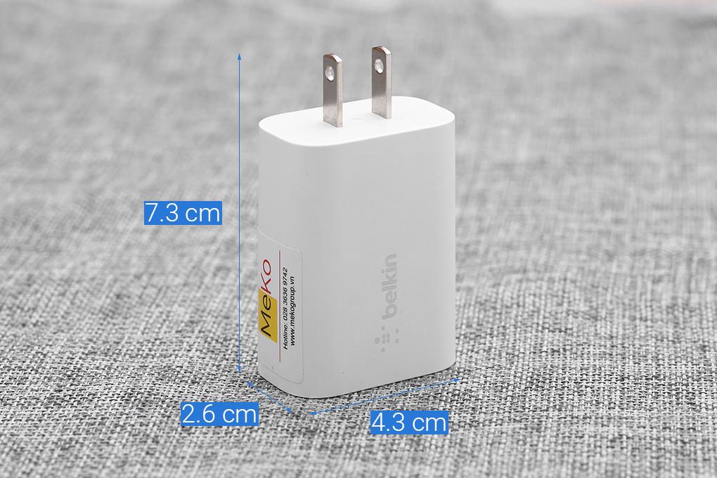 Adapter Sạc Type C PD 25W Belkin WCA004 - Hàng chính hãng
