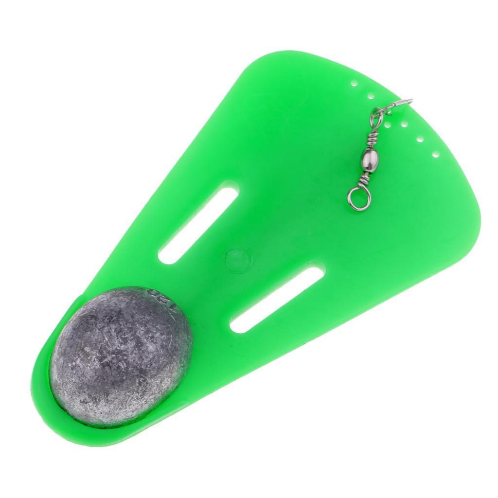 3pcs Fishing Trolling Diving Board With Lead Sinker Boat Fishing Diver Board