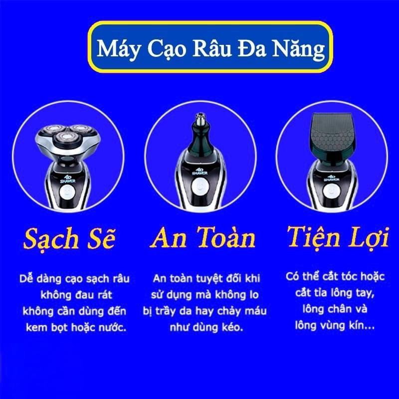 Máy cạo râu đa năng SHAVER SK1588 , máy cạo râu 3 in 1 cao cấp 2022