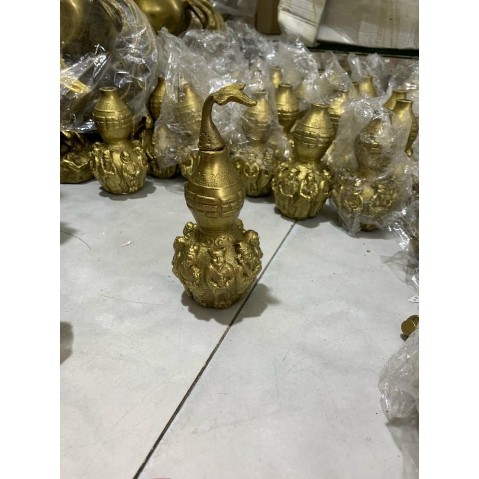 Hồ lô bát tiên bằng đồng, Hồ lô phong thuỷ cao 28cm
