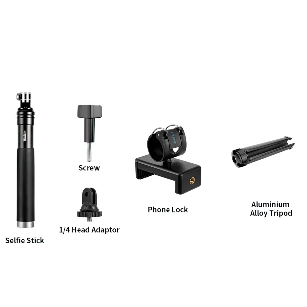 GẬY CHỤP HÌNH CHO GOPRO VÀ ACTION CAM TELESIN NEW 2023- HÀNG NHẬP KHẨU