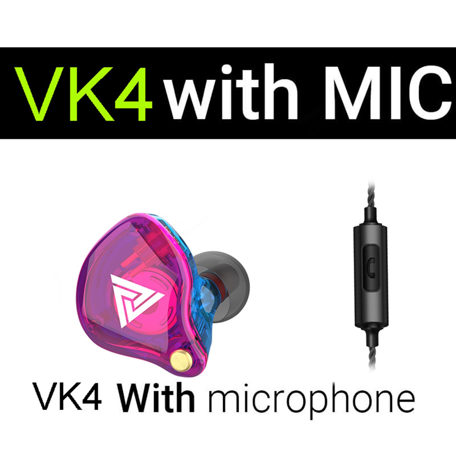 Tai nghe có dây 3.5mm QKZ VK4 3.5mm có dây điều khiển và có mic rời
