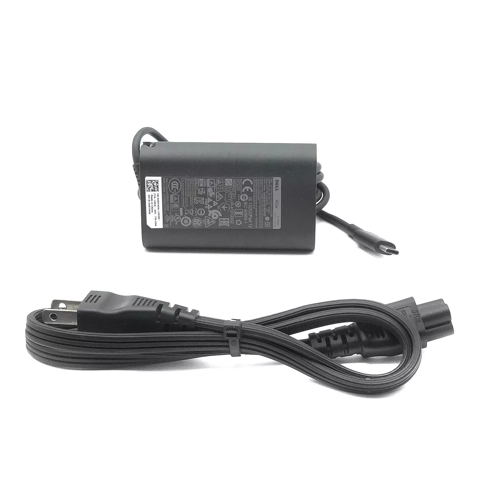 Sạc dành cho Laptop Dell XPS 12 9250 Adapter 20V-2.25A Type-C hàng nhập khẩu.