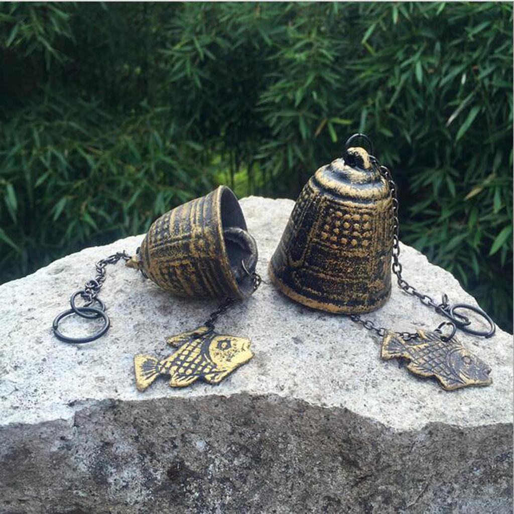 Cast Iron Animal Windbell Wind Chime Hanging Outdoor Yard