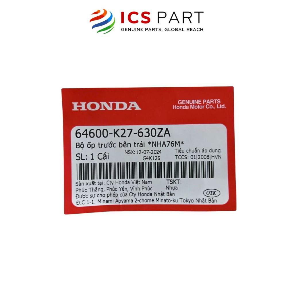 Cánh Yếm Ngoài Trái HONDA Air Blade 125 Đen Sần (Đen Mờ) Nha76M (64600K27630ZA)
