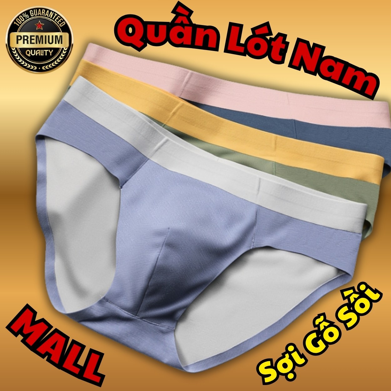 LẺ hoặc COMBO 3c Quần lót tam giác nam cao cấp D Danido – Vải Modal sợi gỗ sồi tự nhiên mềm mịn, thoáng khí LT1