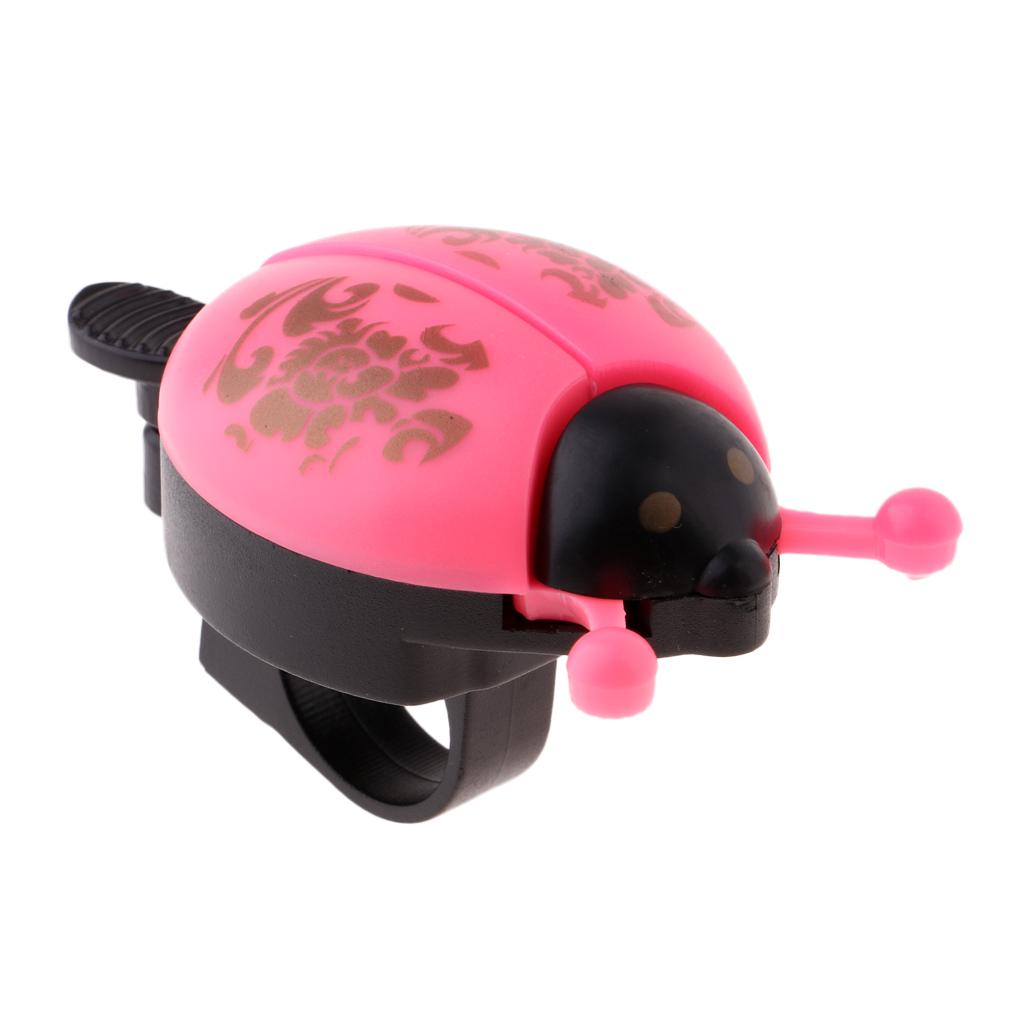 Childrens Kids Bike Bell Mountain Bicycle Novelty Ladybug Bug Ring Red