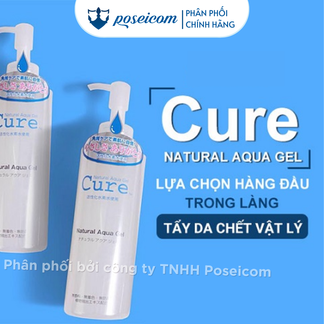 Tẩy Da Chết Cure Natural Aqua Gel Chai Trắng 250g Poseicom 4589563520102