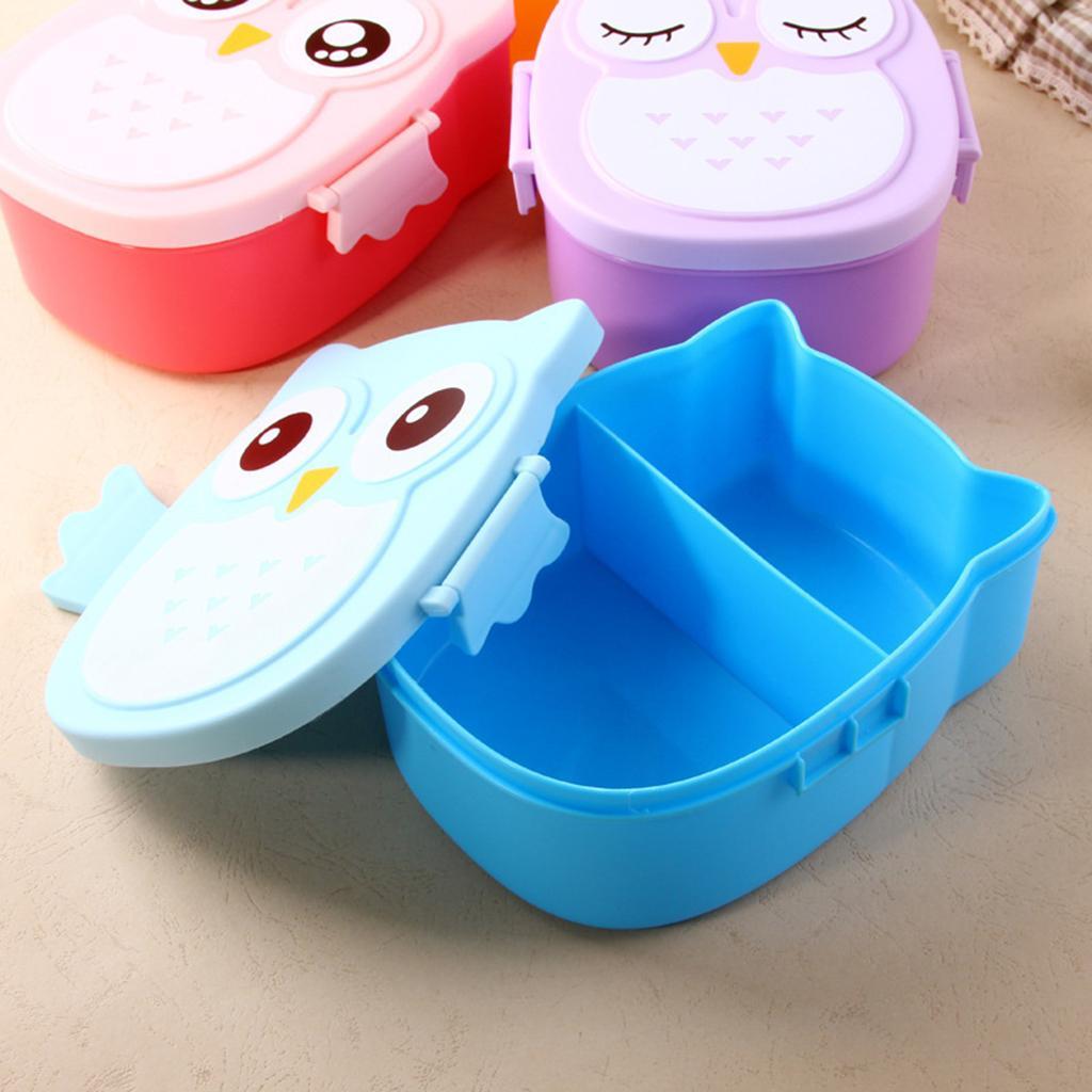 2x Kids Childrens Lunch Box - Bento-Styled Lunch Solution Offers, BPA Free Material, Durable, Leak-Proof, Meal and Snack Packing
