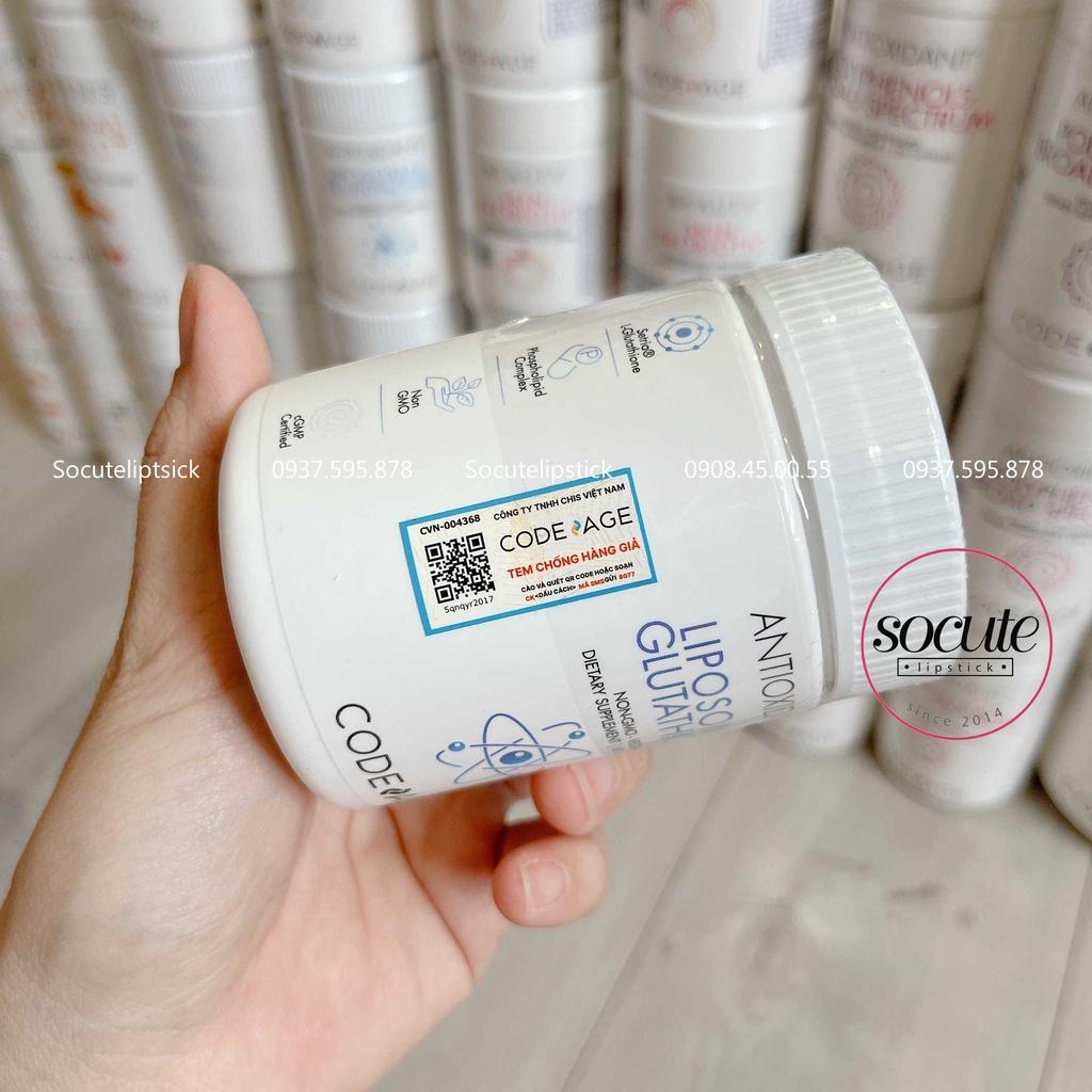 Viên Uống Trắng Da Liposomal Glutathione Codeage 60 viên