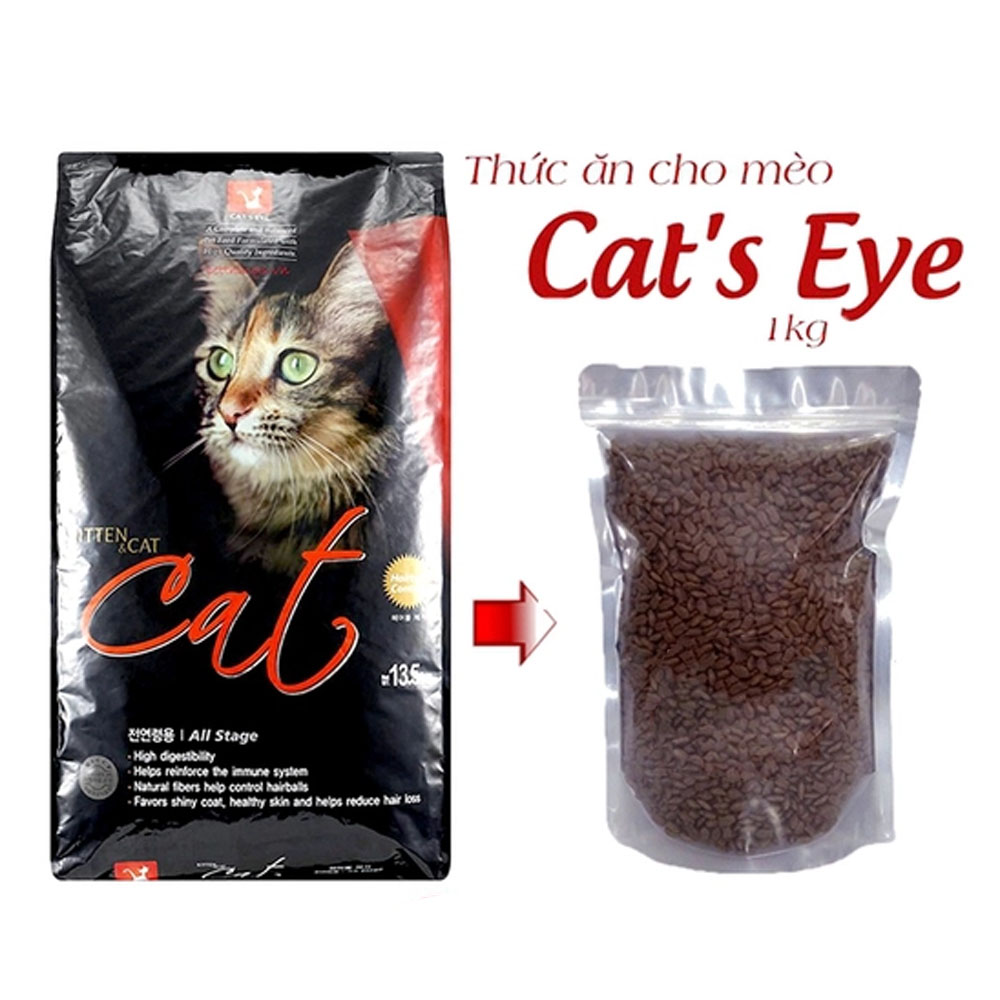 Thức Ăn Hạt Khô Cho Mèo Con Mèo Trưởng Thành Cat Eye Túi Chiết 1kg