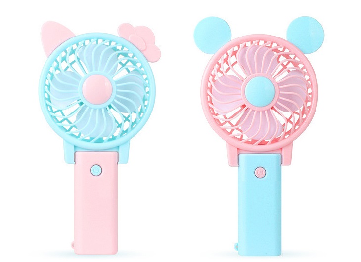 Quạt Cầm Tay Minnie Siêu Xinh Xắn Có thể Gấp Gọn Sạc Pin USB Tiện Lợi