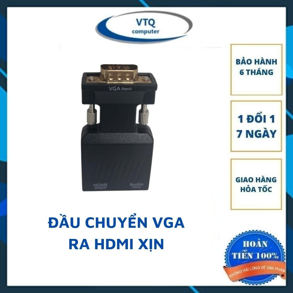 Đầu chuyển đổi VGA sang HDMI kèm cáp âm thanh và đầu ra hỗ trợ 1080P