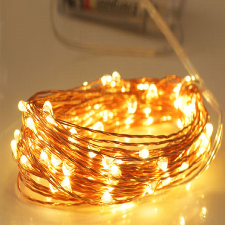 Đèn led đom đóm 10m dùng pin