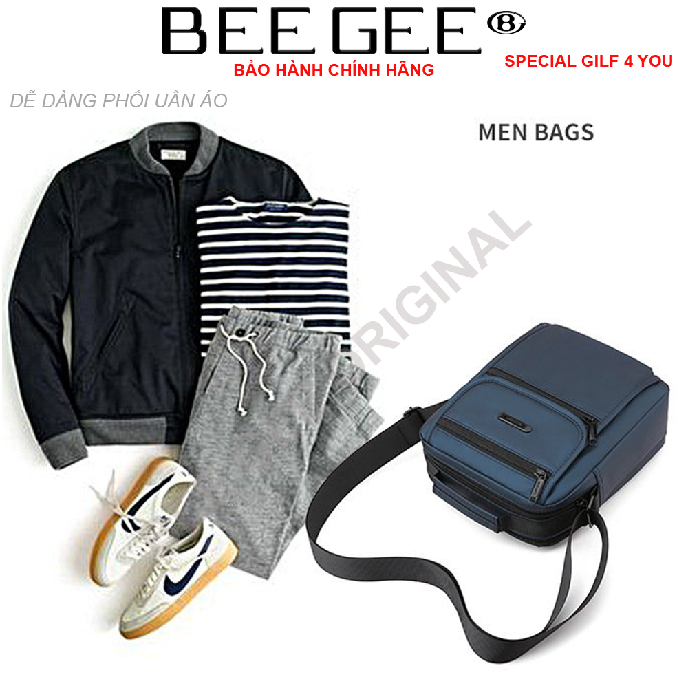 Túi đeo chéo nam cao cấp phong cách HÀN QUỐC BEE GEE DCN9017 (Tặng quà tặng ngẫu nhiên trong BEEGEE GILF COLLECTION