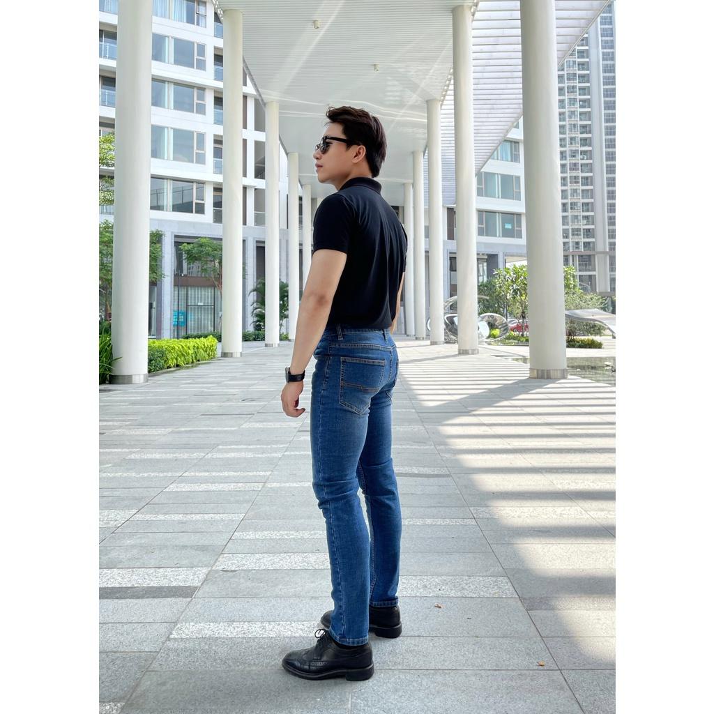 Quần Jeans Nam ống suông ôm MWID001D ALE JEANS - Xanh đậm