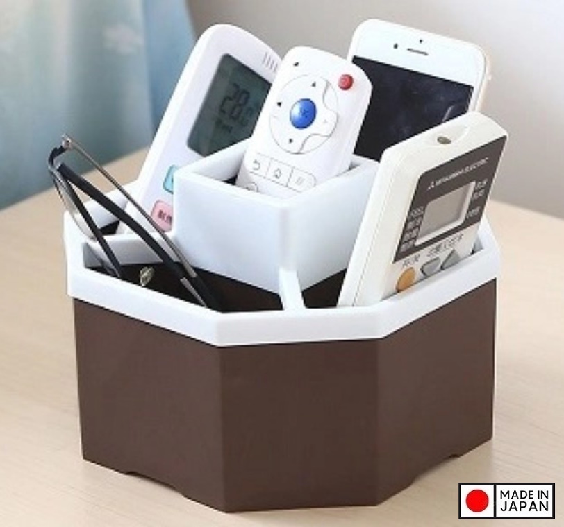 Hộp Tròn Đựng Remote, Điện Thoại Tiện Dụng - Nội Địa Nhật Bản