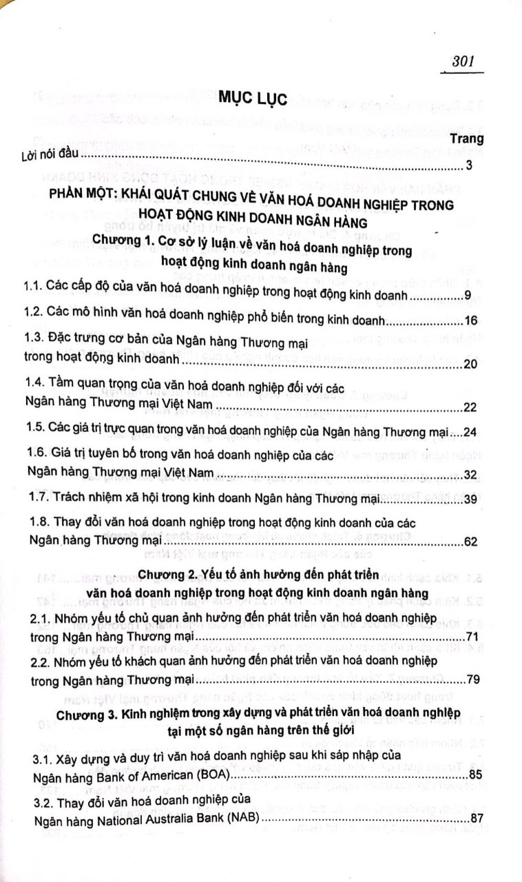 Văn Hóa Doanh Nghiệp Trong Hoạt Động Kinh Doanh Ngân Hàng ( Sách Chuyên Khảo)