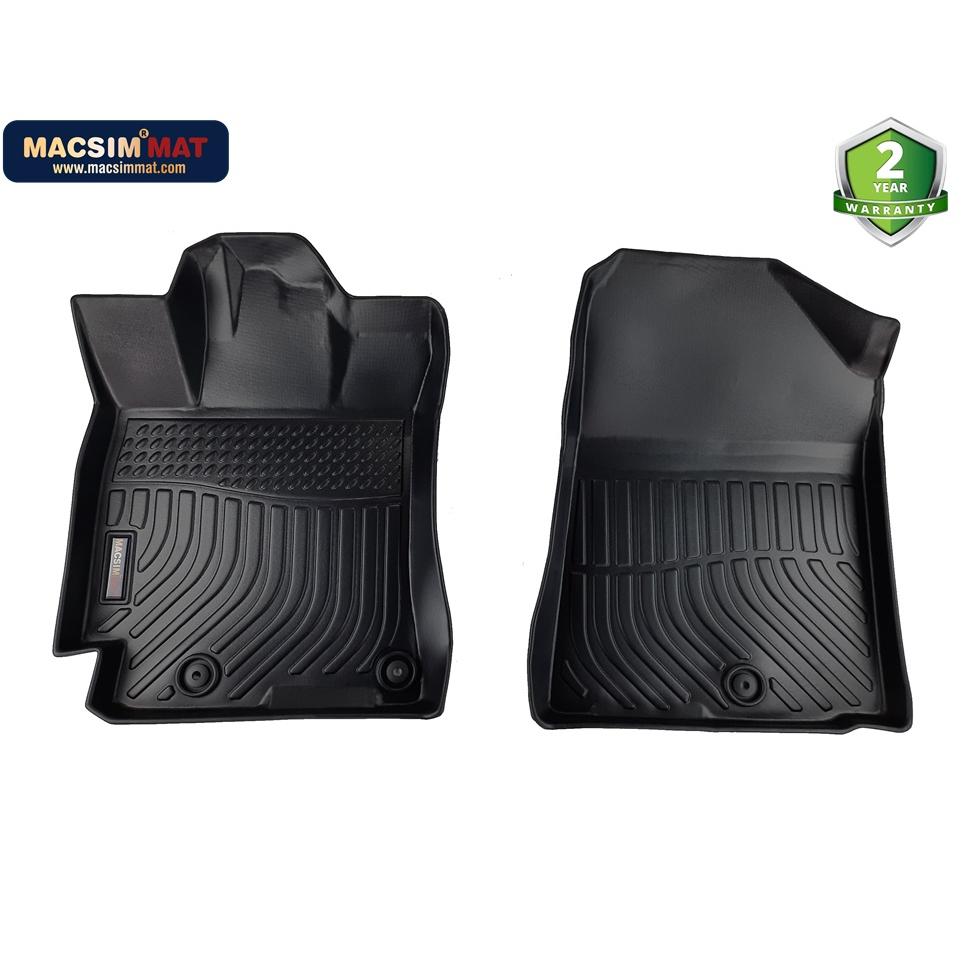 CERATO/ K3- Thảm lót sàn xe ô tô KIA CERATO/ K3 chất liệu TPE thương hiệu Macsim màu đen hàng loại 2