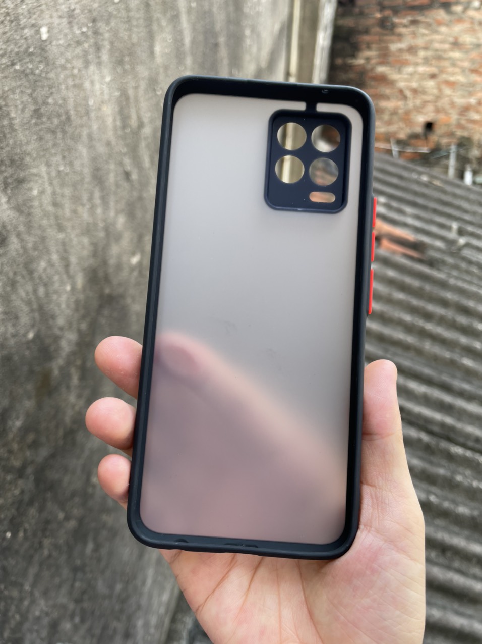 Ốp lưng nhám mờ cho Oppo Realme 8, Realme 8 Pro chống sốc, bảo vệ Camera
