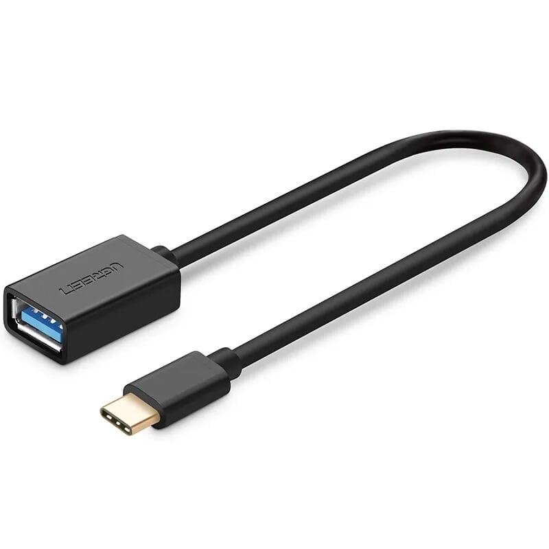 Ugreen UG30701US154TK 13CM Màu Đen Dây USB Type-C sang USB 3.0 - HÀNG CHÍNH HÃNG