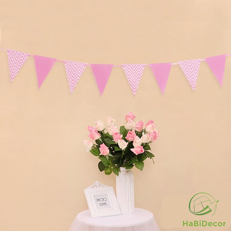 Dây cờ tam giác trang trí sinh nhật dài 5M PK03