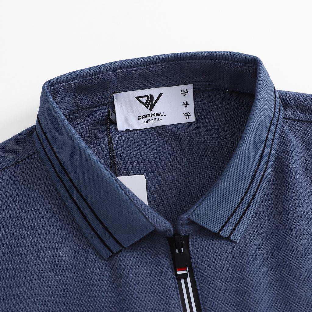 Áo thun polo nam DARNELL khoá kéo chất dệt kim cao cấp cực mềm mại slimfit DN64