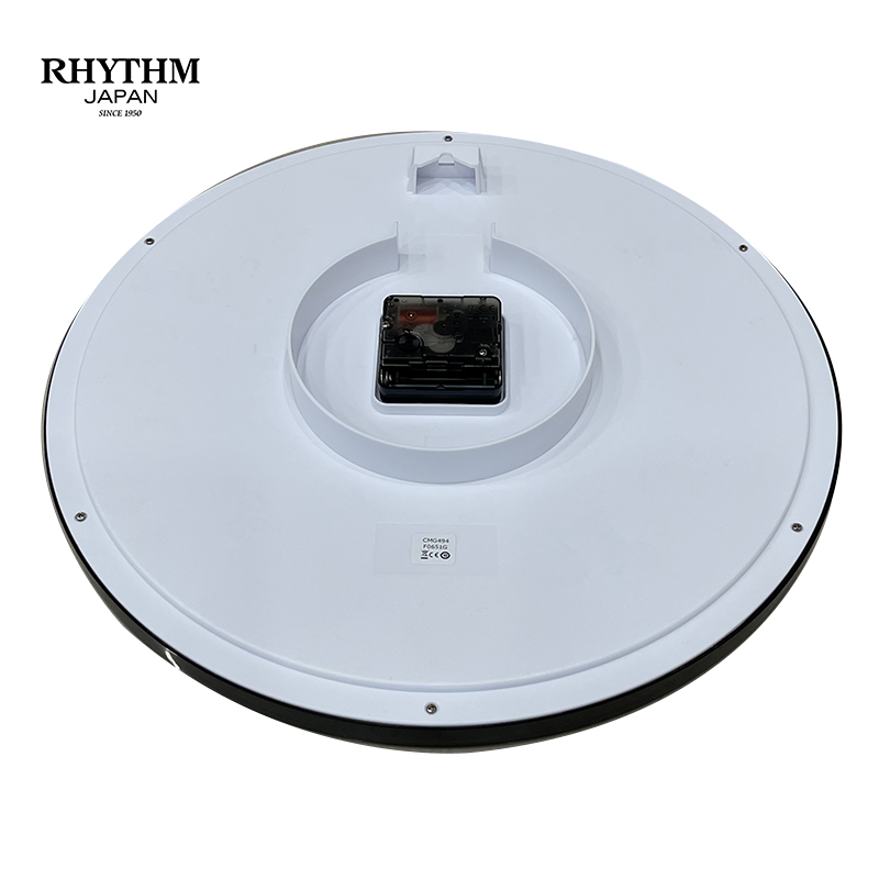 Đồng hồ treo tường Nhật Bản Rhythm CMG494NR02, Kích thước 36.0 x 4.4cm, 855g ,Vỏ nhựa cao cấp, dùng PIN