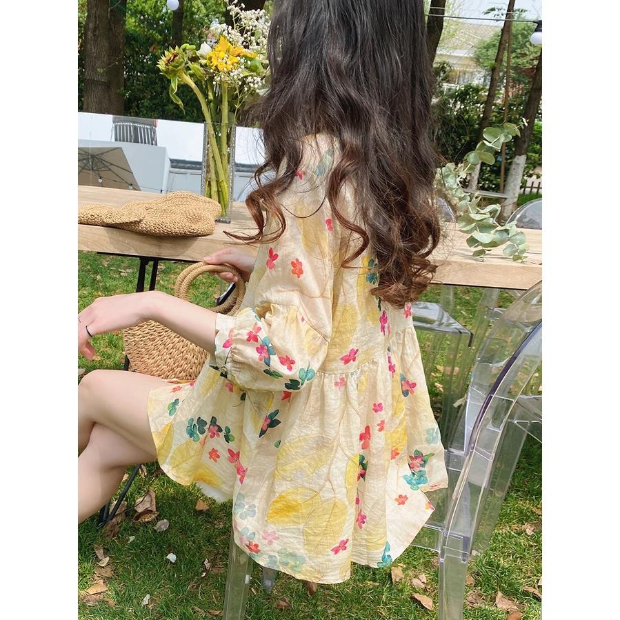 áo baby doll đũi mềm AO007