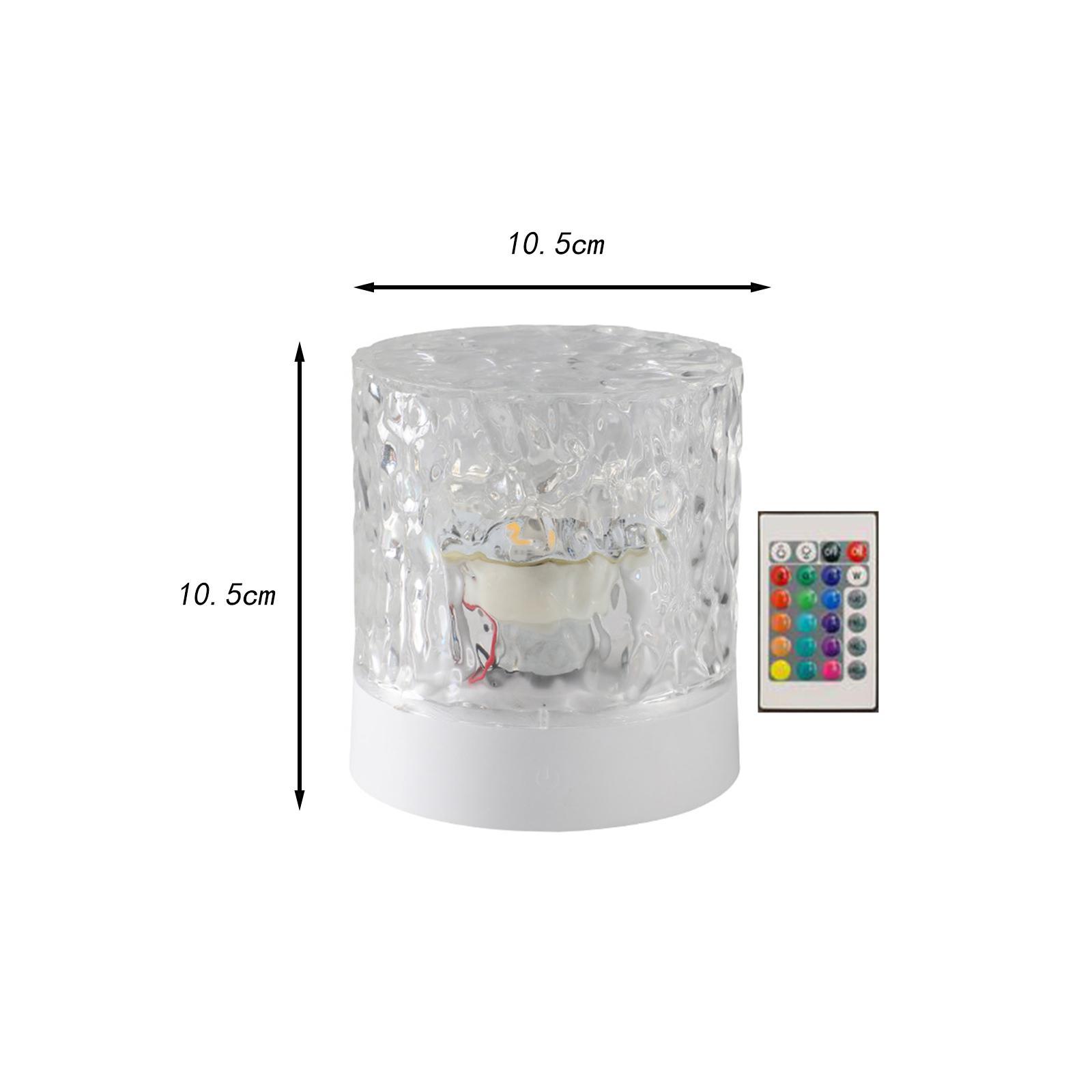 Dynamic Rotating Water Night Light, Atmosphere Lamp Night Light Romantic 16 Color with Remote for Bar Party
